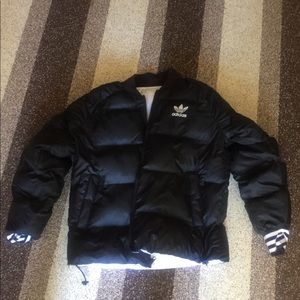 Adidas puffer reversible jacket